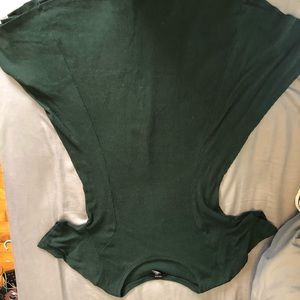 Green Flare Sweater Dress